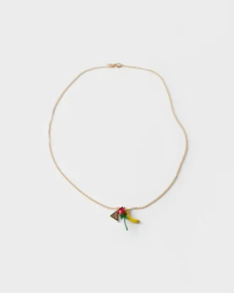 Enameled Metal Necklace