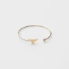 Eternal Gold Bangle Bracelet in Yellow Gold with Diamond