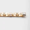 Eternal Gold Bow Bracelet in Yellow Gold and Laboratory-Grown Diamonds