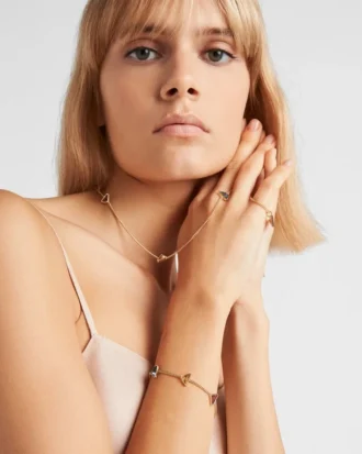 Eternal Gold Chain Bracelet in Yellow Gold and Semi-Precious Stones