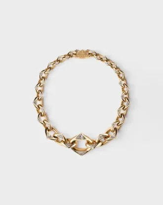 Eternal Gold Chain Necklace in Yellow Gold and Laboratory-Grown Diamonds