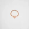 Eternal Gold Chain Ring in Rose Gold with Diamonds