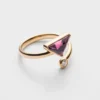 Eternal Gold Contraria Ring in Yellow Gold with Diamond and Amethyst