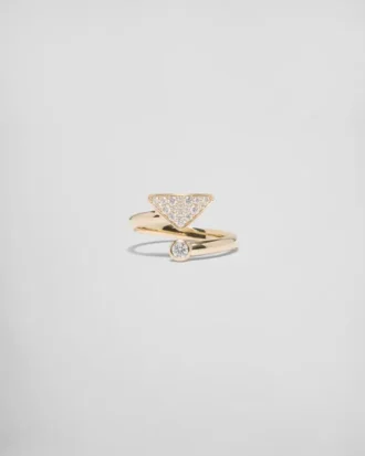 Eternal Gold Contraria Ring in Yellow Gold with Diamonds