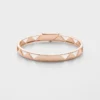 Eternal Gold Cut-Out Bangle Bracelet in Rose Gold