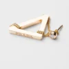 Eternal Gold Cut-Out Drop Earrings in Yellow Gold with Diamonds