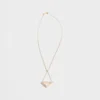 Eternal Gold Cut-Out Pendant Necklace in Yellow Gold with Diamonds