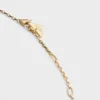 Eternal Gold Micro Triangle Pendant Necklace in Yellow Gold and Diamonds