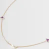 Eternal Gold Necklace in Yellow Gold with Semi-Precious Stones