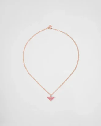 Eternal Gold Pendant Necklace in Rose Gold with Diamonds