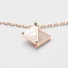 Eternal Gold Pendant Necklace in Rose Gold with Diamonds and Mother-Of-Pearl
