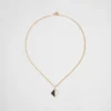 Eternal Gold Pendant Necklace in Yellow Gold with Diamonds and Onyx