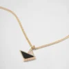 Eternal Gold Pendant Necklace in Yellow Gold with Diamonds and Onyx