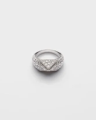 Eternal Gold Ring in White Gold and Diamonds