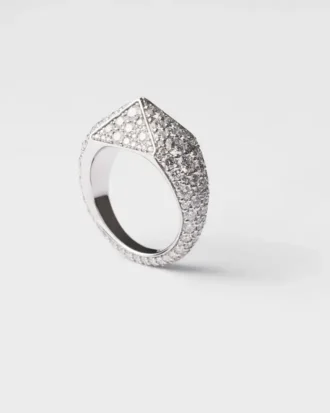 Eternal Gold Ring in White Gold and Diamonds