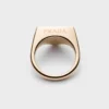 Eternal Gold Signet Ring in Yellow Gold with Diamonds
