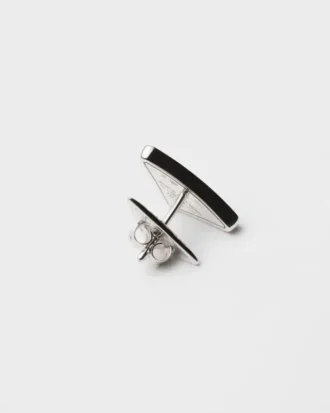 Eternal Gold Single Earring in White Gold with Diamonds