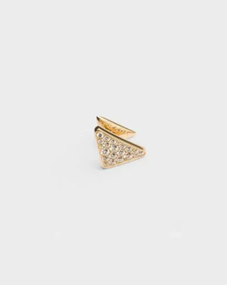 Eternal Gold Single Earring in Yellow Gold with Diamonds