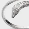 Eternal Gold Snake Bracelet in White Gold and Diamonds