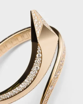 Eternal Gold Snake Bracelet in Yellow Gold and Diamonds