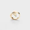 Eternal Gold Snake Mini Ring in Yellow Gold and Diamonds