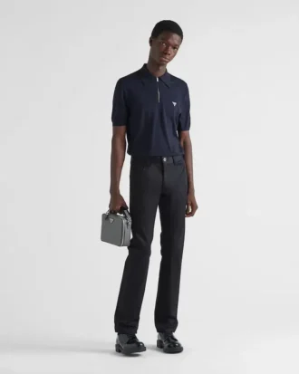 Five-Pocket Stretch Drill Jeans