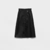 Flared Re-Nylon Skirt