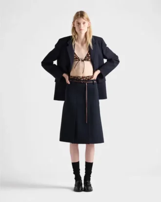 Floral Print Georgette Bra