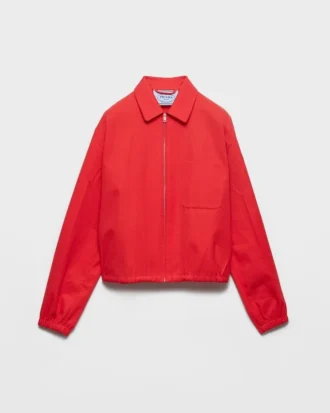 Gabardine Blouson Jacket
