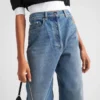 High-Waisted Denim Jeans