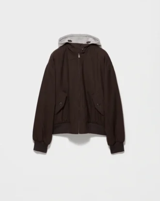 Hooded Rush Stitch Jacket