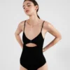 Interlock Fabric One-Piece Swimsuit