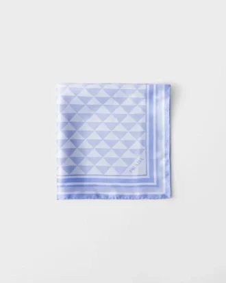 Jacquard Silk Scarf 55