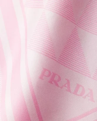 Jacquard Silk Scarf 55