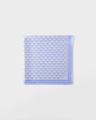 Jacquard Silk Scarf 90