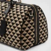 Large Prada Symbole Embroidered Fabric Travel Bag