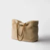 Large Shearling Tote Bag