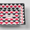 Large Square Porcelain Catchall Tray – Triangles