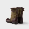 Leather and Canvas Boots