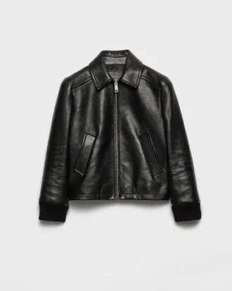 Leather Blouson Jacket