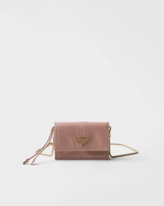 Leather Card Holder with Shoulder Strap