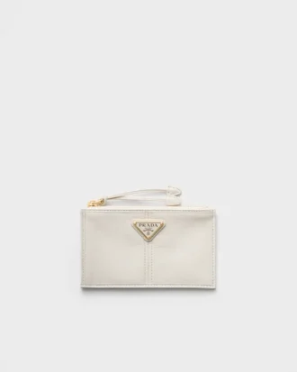 Leather Card Holder with Zipper