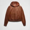 Leather Hoodie