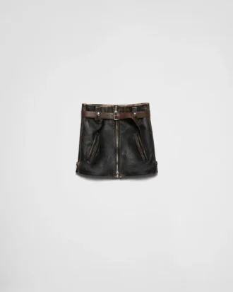Leather Miniskirt