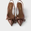 Leather Slingback Pumps