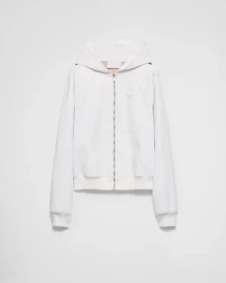 Leather Zipper Hoodie