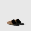 Leopard-Print Leather Mules