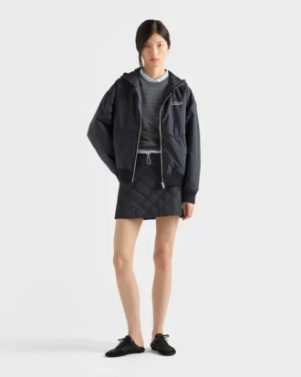 Lightweight, Quilted Re-Nylon Miniskirt