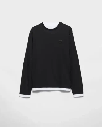 Long-Sleeved Cotton T-Shirt
