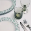 Medium Porcelain Serving Plate – Vienna Green